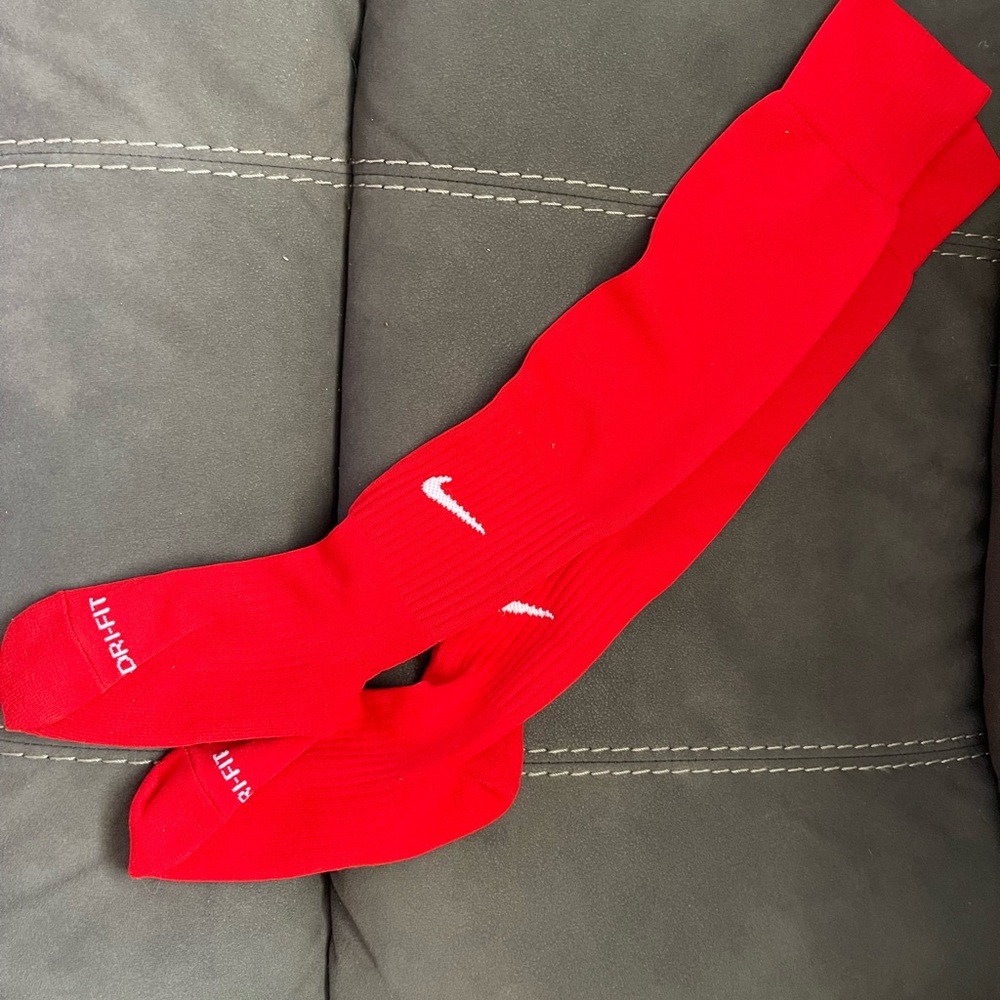 Nike Kids Red Dri-FIT Athletic Socks